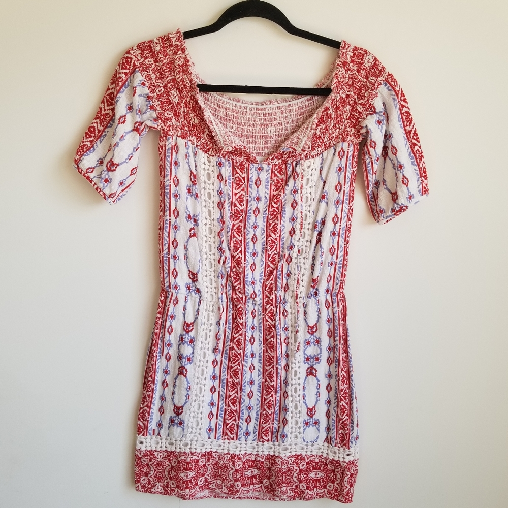 Revolve Saylor red white and blue dress